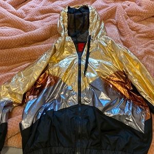 Gold and silver wind visor from Century 21